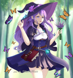 Witch in forest Witch in forest